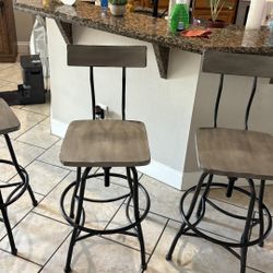 Black & Gray Bar Stools