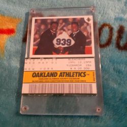 OAKLAND  ATHLETICS old ticket 