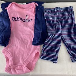 3 Pieces Baby clothes for 3Months old