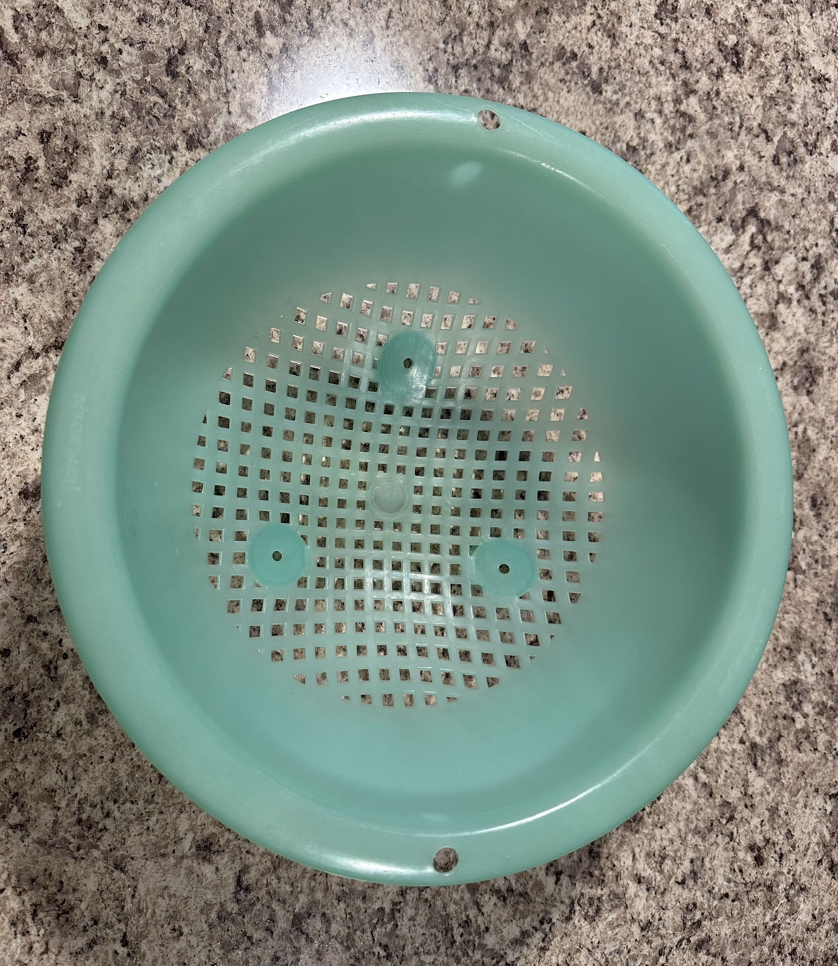 🌟 RARE Vintage 1956 Tupperware USA Jadeite Colander 339-1