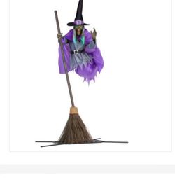 12ft Giant-Sized Animated Hovering Witch