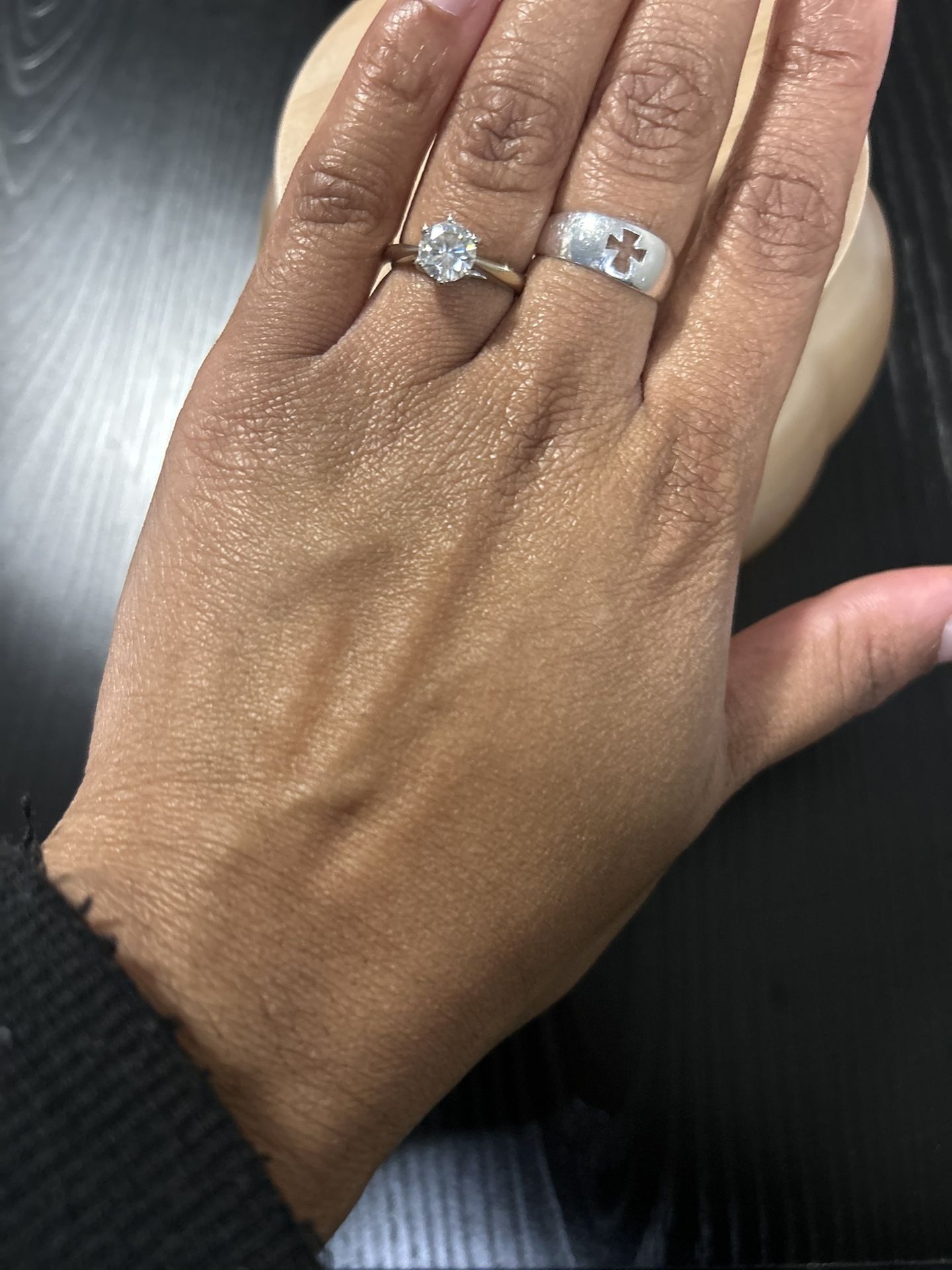 ENGAGEMENT RING/WEDDING RING 5.5