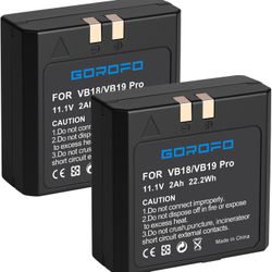 VB18 High Capacity Lithium-ion Replacement Battery Pack (2-Pack)