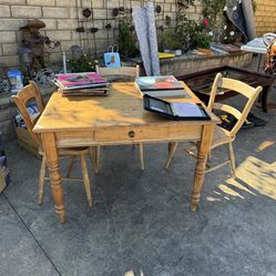 Small Wooden Dining Table 