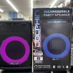 ‼️SALE SALE‼️2100W 8" BLUETOOTH PARTY SPEAKER  WITH WIRED MIC AND REMOTE CONTROL