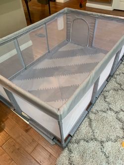 Huge Baby Toddler Playpen Playard with Mat