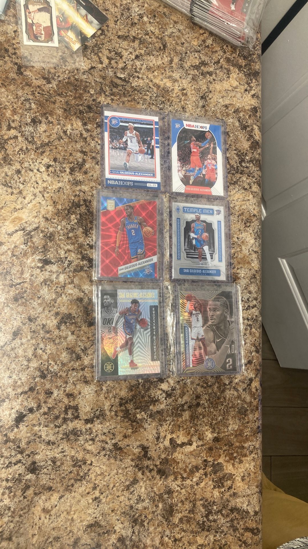 (x6) SHAI GILGEOUS-ALEXANDER Card Lot🔥Hyper Red Elite+Refractor Illusions+NBA Hoops! MVP! OKC Thunder!