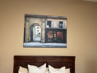 Huge 48"x36" André Renoux Paris Wood Block Art Print