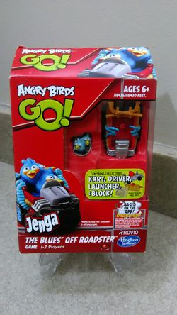 Hasbro Games Angry Birds Go Jenga The Blues Off Roadster Game