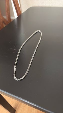 Silver Rope Chain ⛓️‍💥 26 inches long 🆕