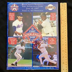 Major League Baseball’s First Interleague Game Special Commemorative Souvenir Program