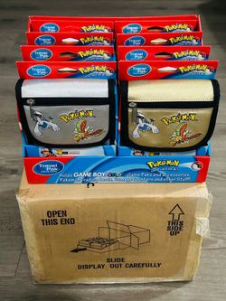 Vintage Pokemon Gameboy color carrying case display