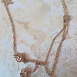 Girls Lock And Key Bracelet And Necklace 