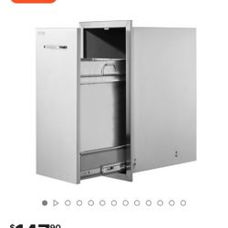 Vevor Pull Out Built In BBQ Island Trash Drawer