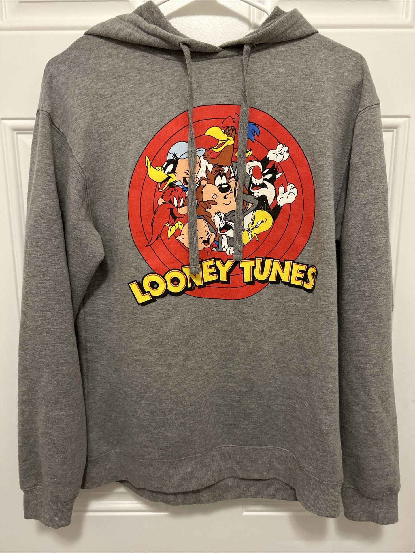 LOONEY TUNES Hoodie Hooded Sweatshirt S/CH Gray Officially Licensed Jerry Leigh