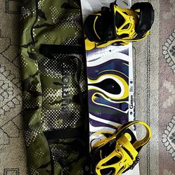 Burton Snowboard Bindings and Bag