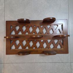 Wall Display Shelf With Mini Dolls