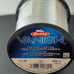 (3) Berkley Vanish 12lb Fishing Line Spools 