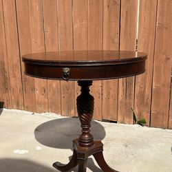 Antique drum table