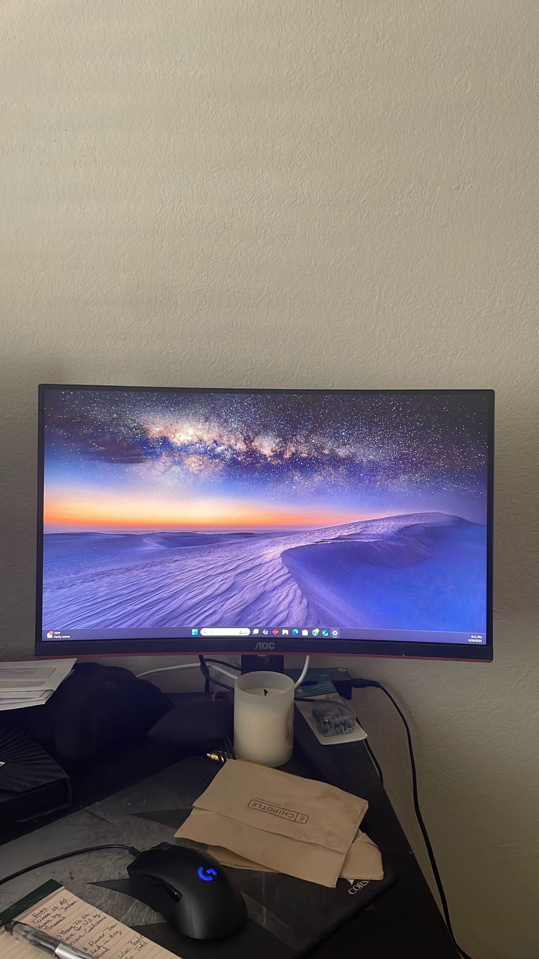 24” AOC Curved monitor 144HZ