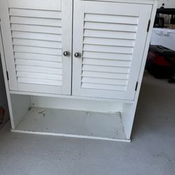  Compact White Cabinet – Great for Bathroom or Small Spaces