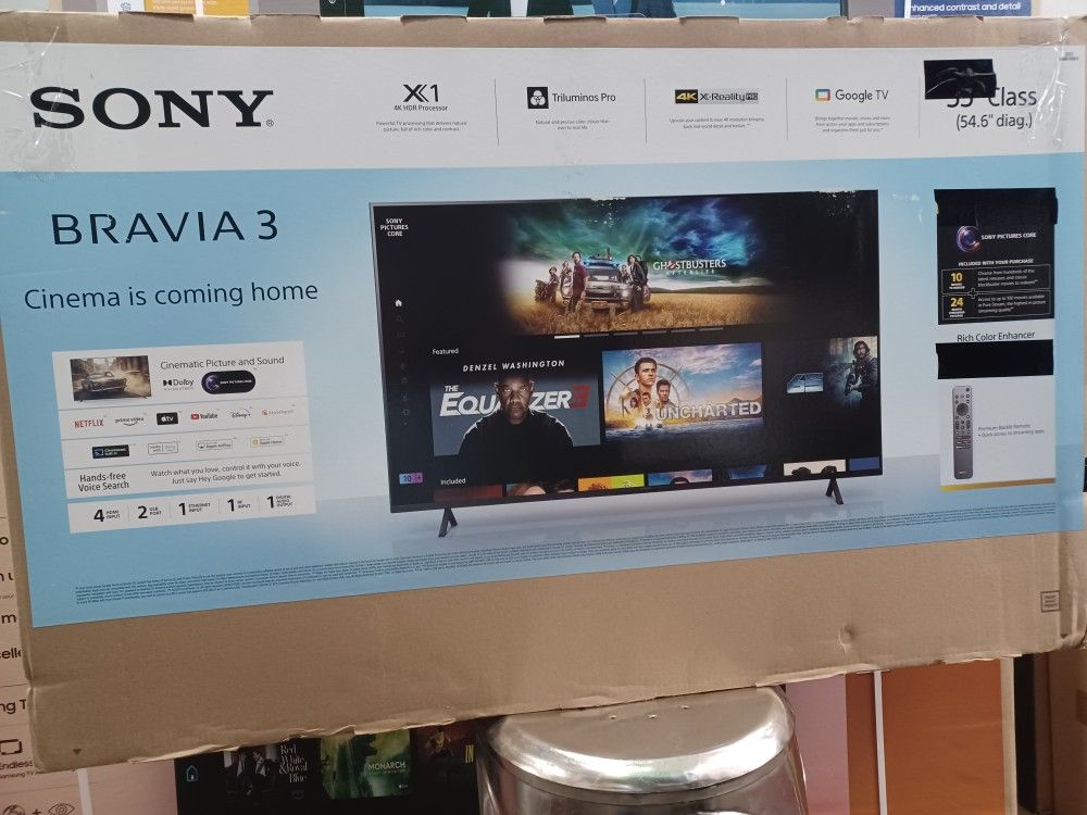 Best Deals. 55" Screen Led Smart 4k Ultra HDTV By Sony Bravia. 1 Year Warranty