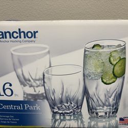 Anchor 16 Piece Glass Set