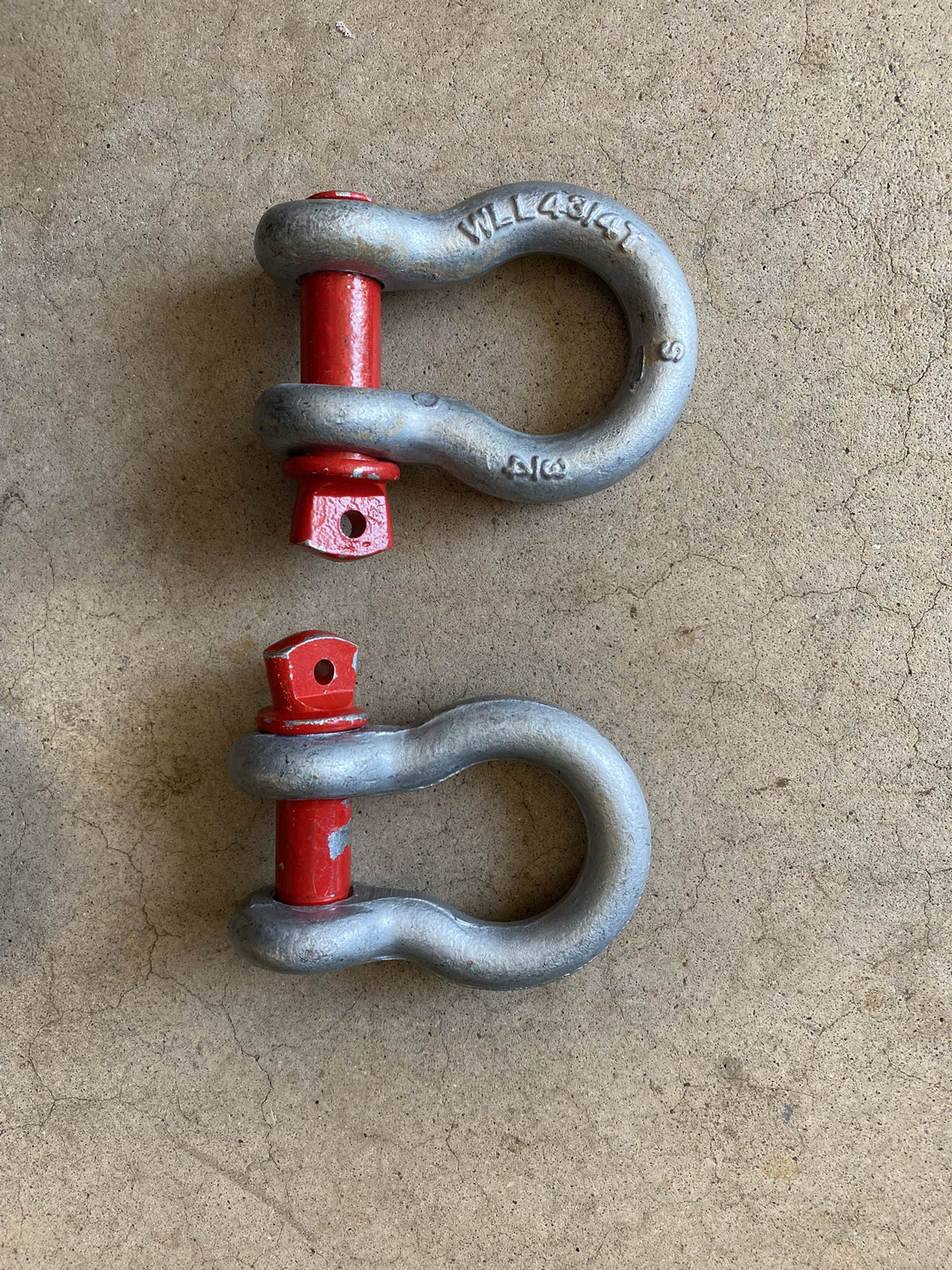 Pair Of 3/4” Shackles WLL43/4”T