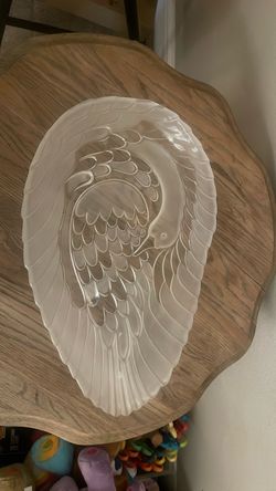 White Ceramic Swan Decorative Platter
