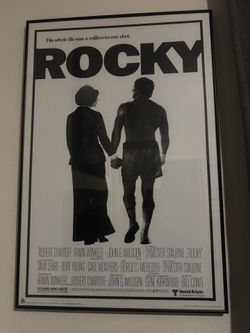 Rocky Movie Framed Posted