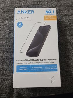Anger screen protector for IPhone 16 plus