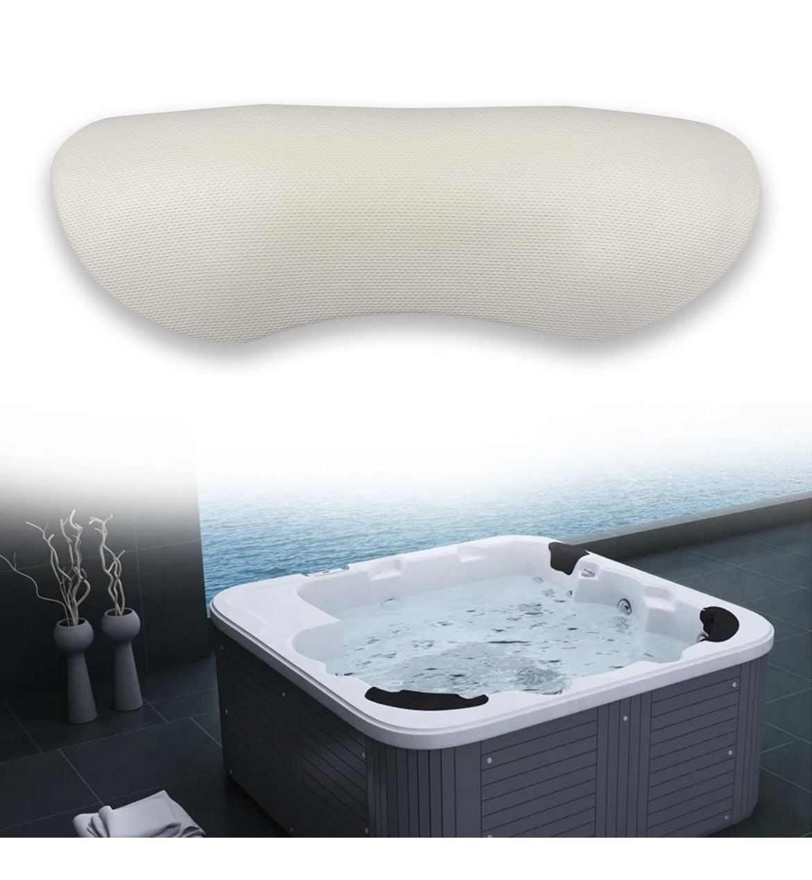 77444 Hot Tub Pillow, Premium Polyurethane
