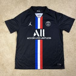 Paris Saint-Germain Men’s XL black 2019/20 Air Jordan Fourth Soccer Jersey shirt