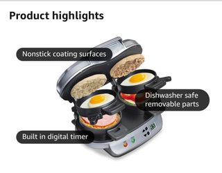 Hamilton Beach Duel Breakfast Sandwich Maker 