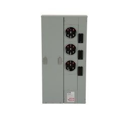 Eaton three meter main electrical panel 3 x 125a