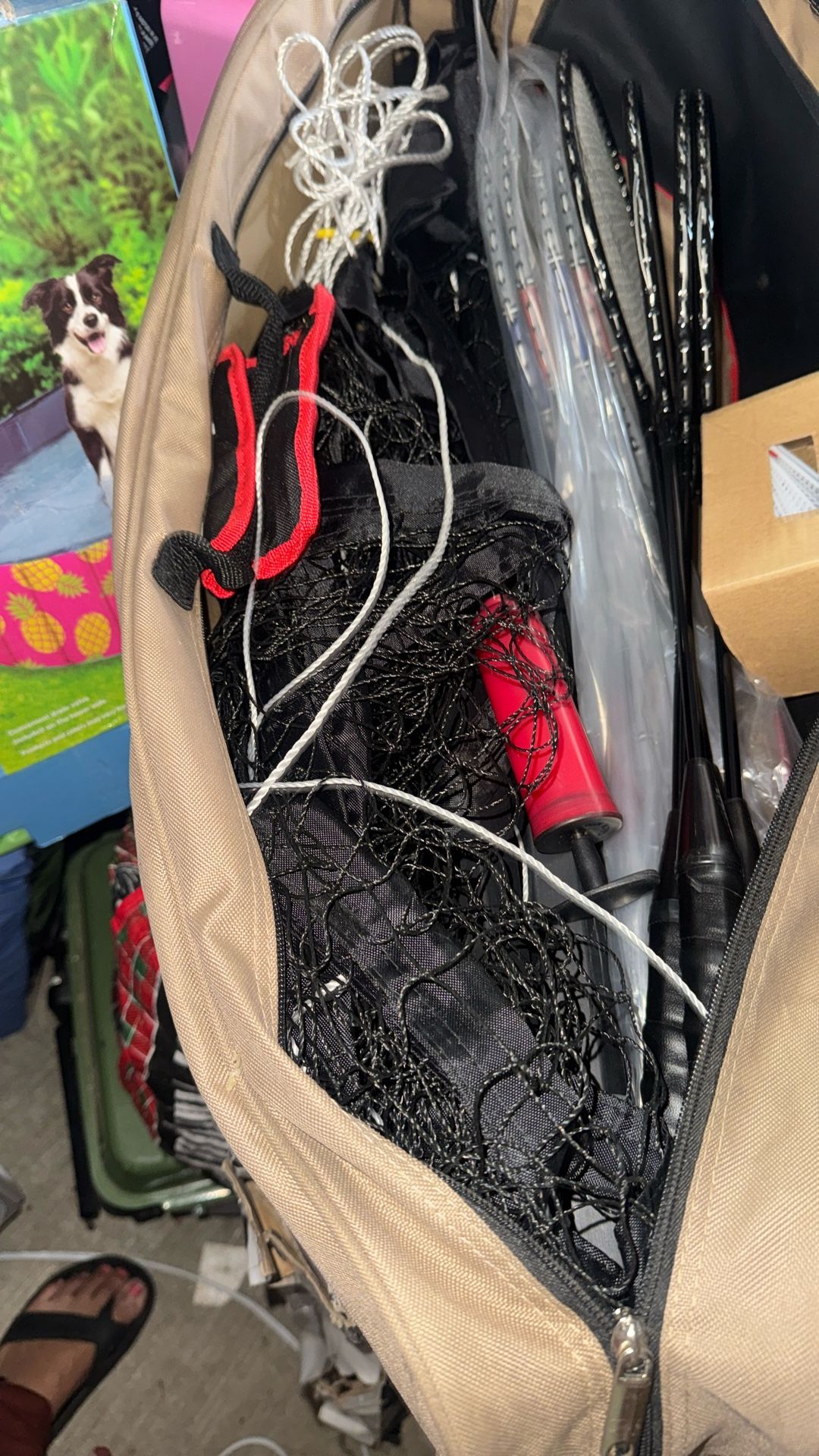 Volleyball Net And 8 Rackets For Outdoors