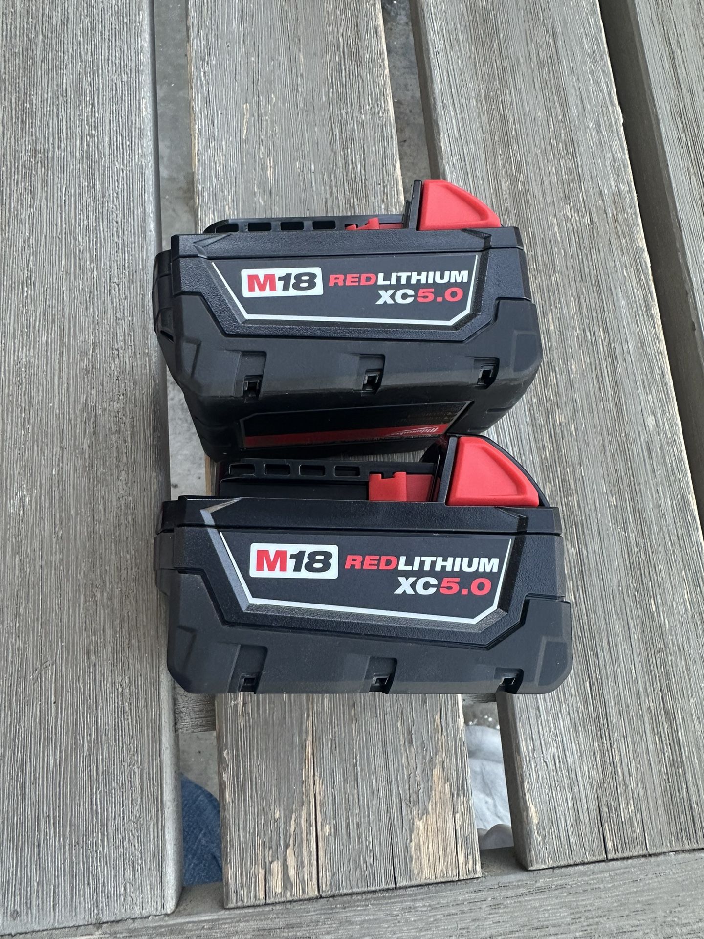 New M18 Milwaukee 2 Xc5.0 Batteries