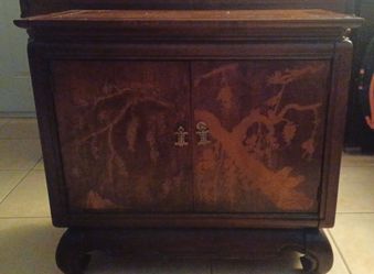 Oriental table/ storage cabinet