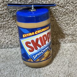 NEW, SKIPPY PEANUT BUTTER JAR Faux Food Christmas Decoupage Ornament 2024