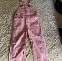 Girls Carhartt pink overalls 3T