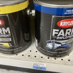 Krylon Paint Gallons- Ford blue & Cat Yellow