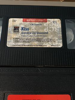 Vintage Kiss VHS tape Lot. All Tested And In Good Working