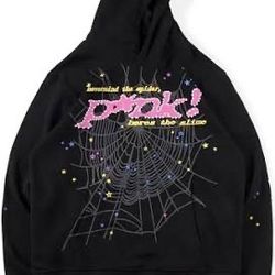PINK SP5DER HOODIE