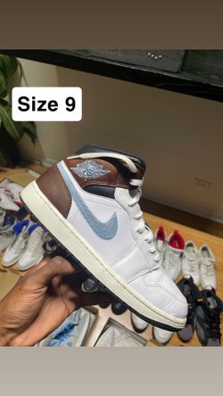 Size 13 Nike Air Jordan 1 High Switch Light Smoke Grey sneaker (will clean on order)