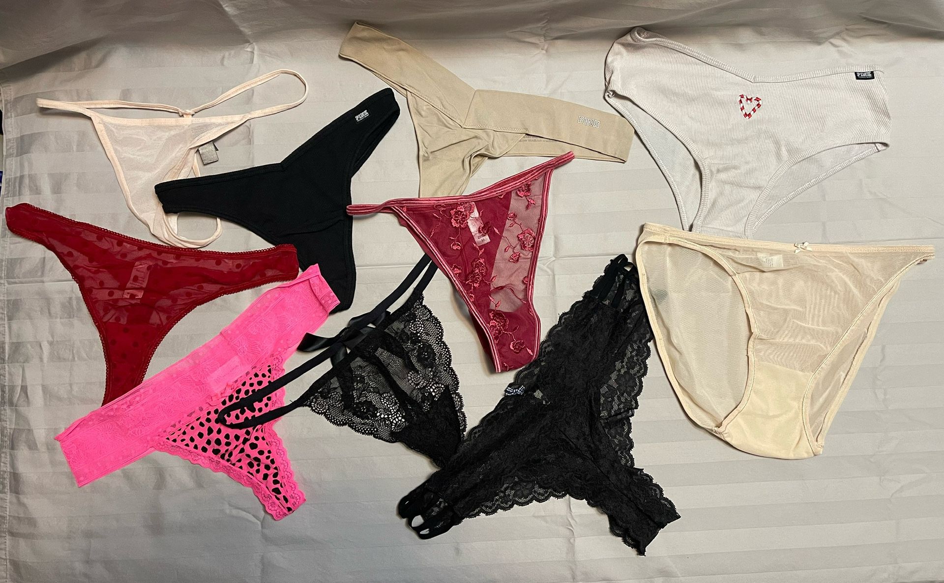 Lot of 10 Sz medium thong panties Victoria Secret, Pink!, Gap for Sale in  Valparaiso, FL - OfferUp