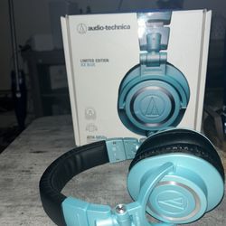 Audio technica M50x Studio Headphones Icy Blue 