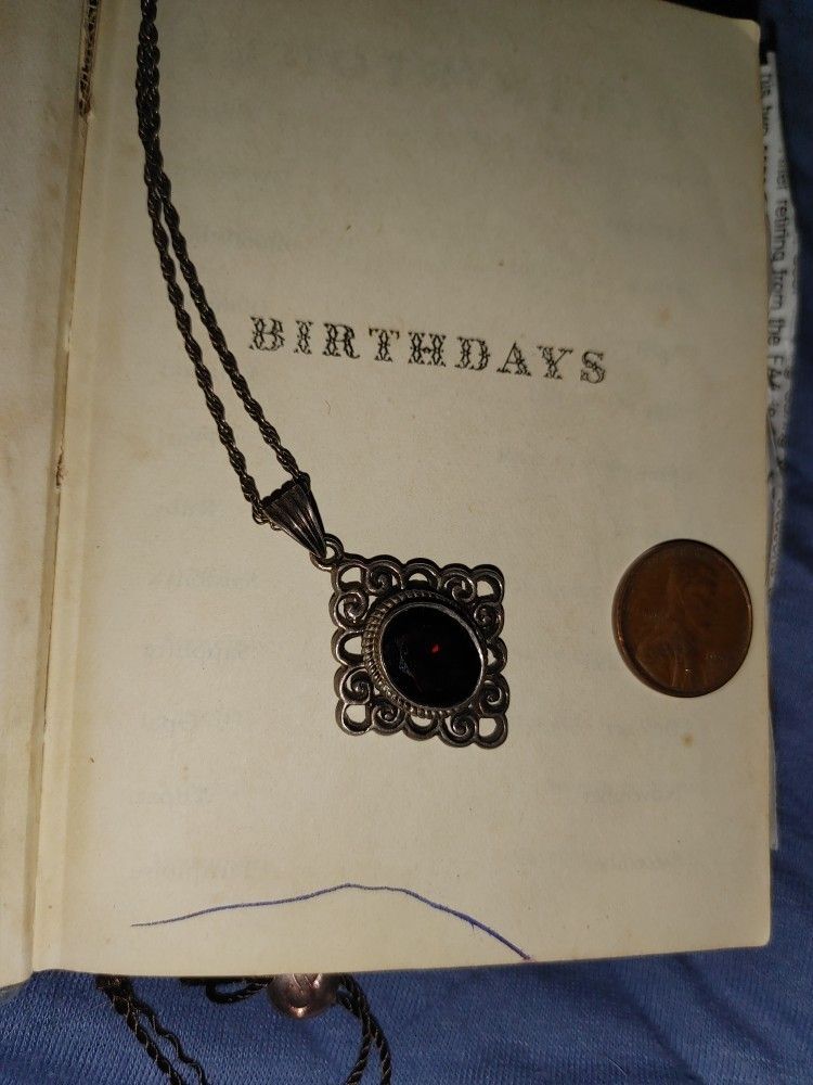 Garnet Filigree Birthstone, January