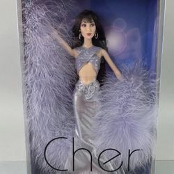 Barbie CHER Timeless Treasures Bob Mackie Doll 2001 Mattel 29049 Purple Feathers