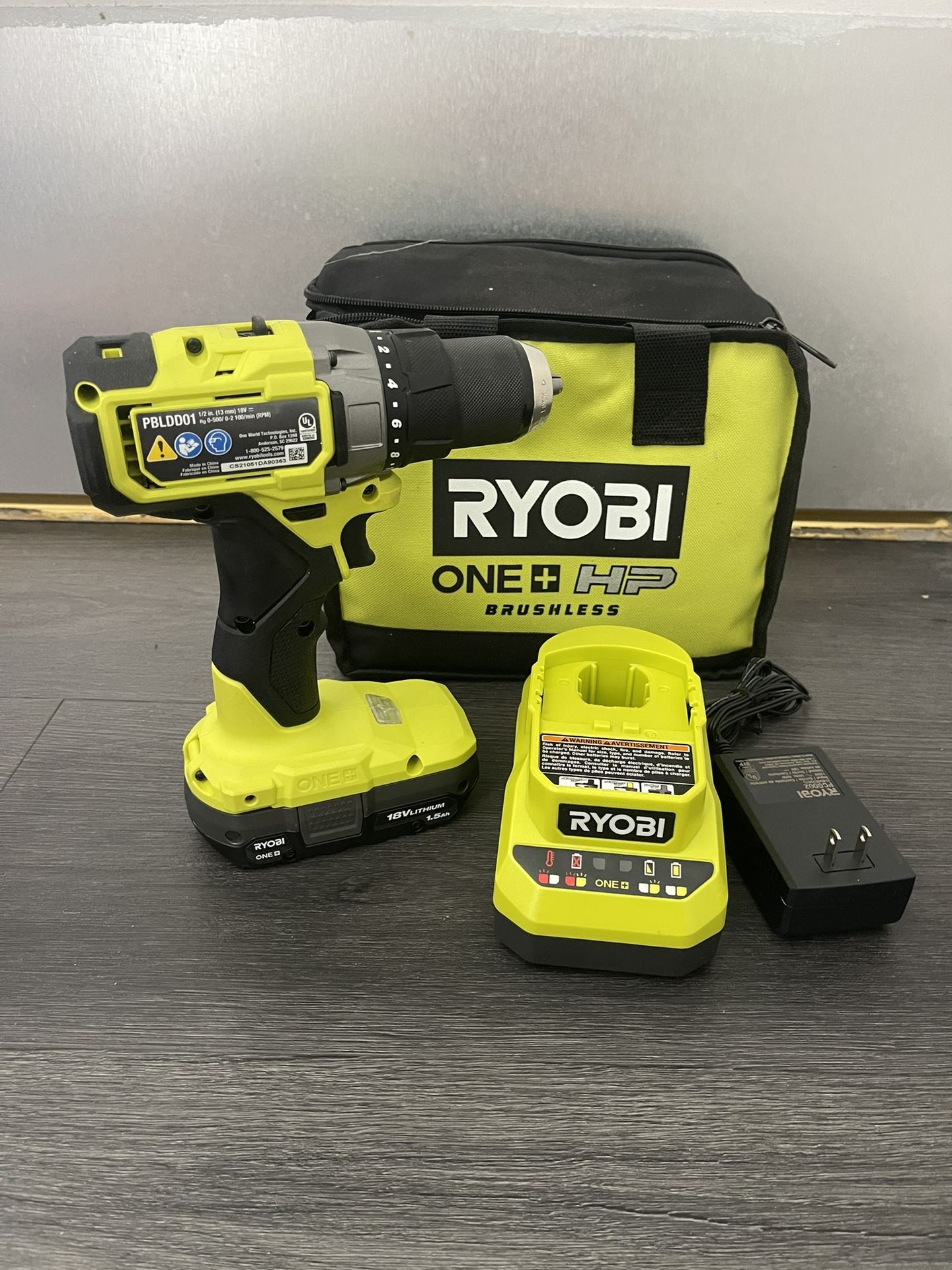 RYOBI ONE+ HP 18V Brushless Cordless 1/2 Drill/Driver Kit with - Main Image
