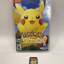 Pokemon Let's Go Pikachu! (Nintendo Switch, 2018) Tested Authentic CIB  Case